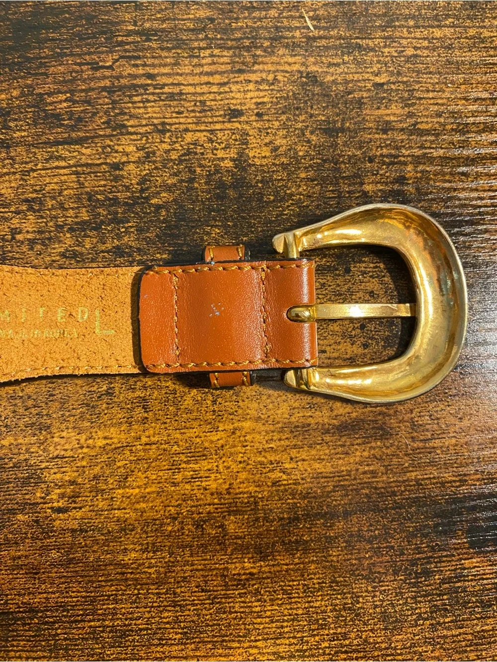 The Limited Tan Leather and Antique-Gold Beaded Multi-Strand Belt